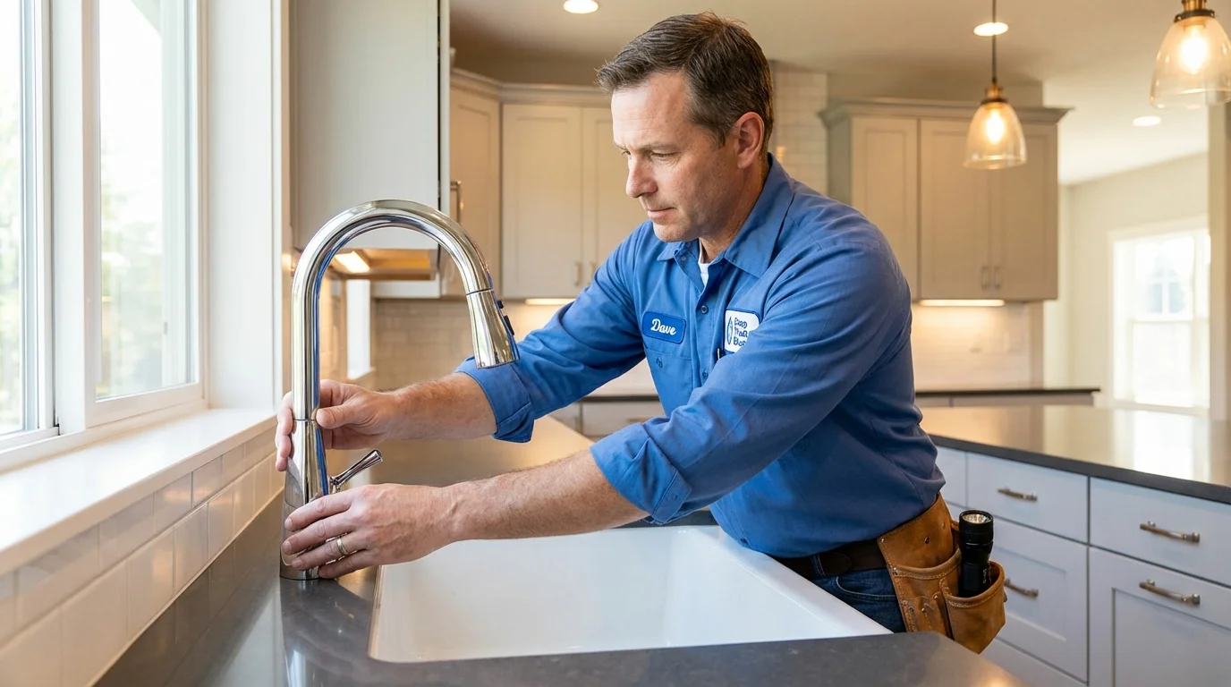 Kitchen faucet installation by Johns Plumbing LLC in Shreveport