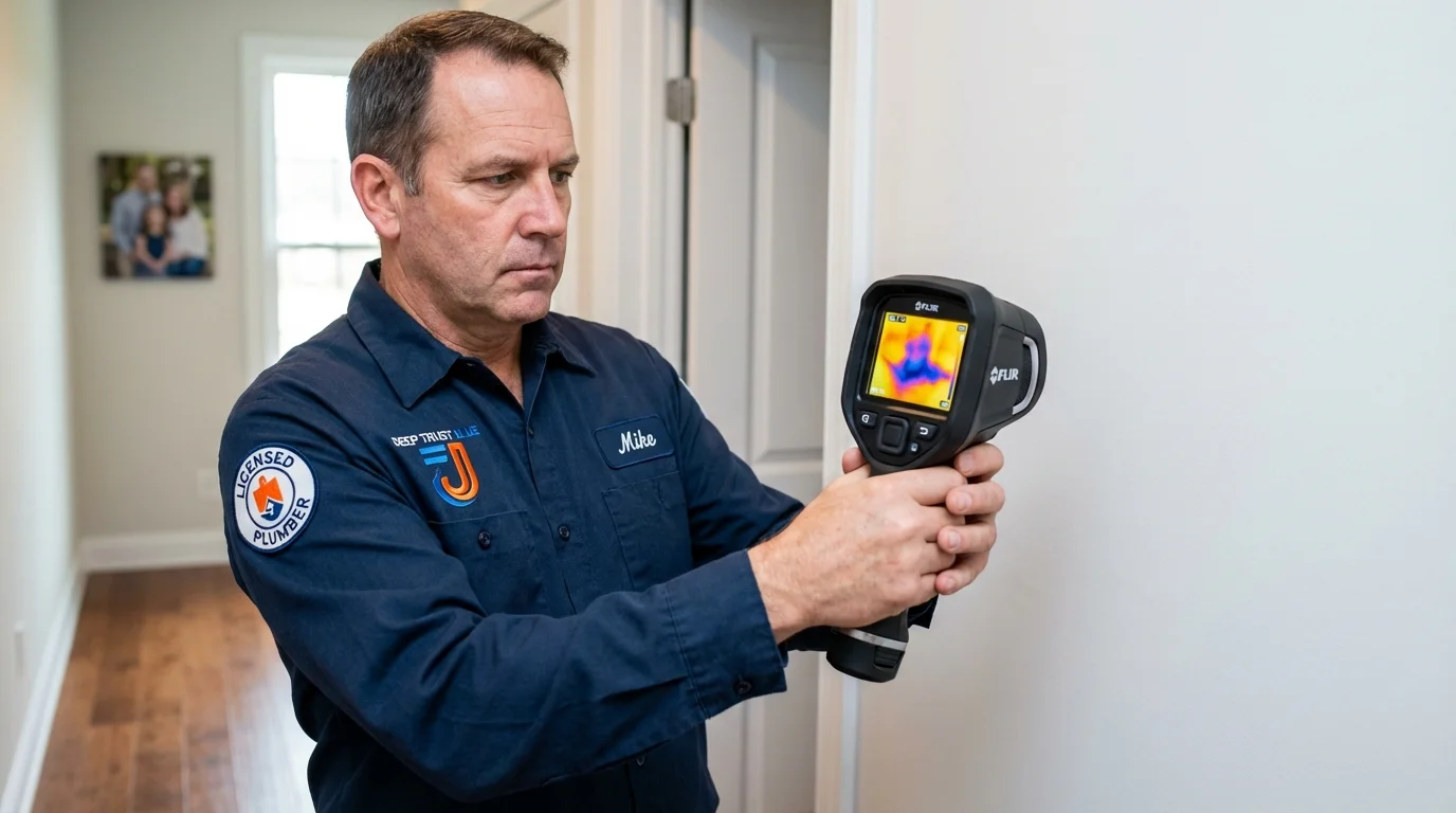 Thermal imaging leak detection by Johns Plumbing LLC in Shreveport